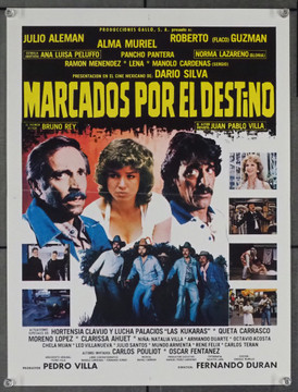 MARCADOS POR EL DESTINO (1990) 28771   Directed FERNANDO DURAN Original Mexican 13x18 Poster  Folded  Very Fine Condition