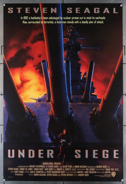 UNDER SIEGE (1992) 5118 Warner Brothers Original U.S. One-Sheet Poster (27x40.25)  Rolled  Very Fine Condition