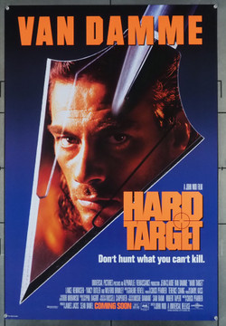 HARD TARGET (1993) 5322   JEAN-CLAUDE VAN DAMME Universal Pictures Original U.S. One-Sheet Poster (27x41) Rolled  Very Fine Condition