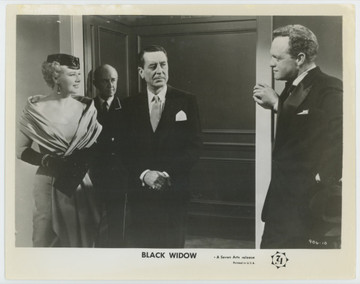 BLACK WIDOW (1954) 28829   GINGER ROGERS  REGINALD GARDINER  VAN  HEFLIN photograph Gelatin Silver Print (8x10)  Very Good Condition  TV release photo