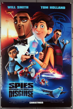 SPIES IN DISGUISE (2019) 28880    Tom Holland and Will Smith Movie Poster 20th Century Fox (now Disney) Original U.S. One-Sheet Poster (27x40)  Rolled  Double Sided