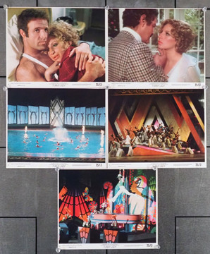 FUNNY LADY (1975) 19306 Columbia PIctures 8x10 Color Lithographs (Color stills)  Five Individual Cards  Very Fine