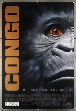 CONGO (1995) 6183 Movie Poster (27x41) Laura Linney  Ernie Hudson  Tim Curry  Joe Don Baker  Frank Marshall Paramount Pictures Original U.S. One-Sheet Poster (27x41) Rolled  Very Fine Plus Condition