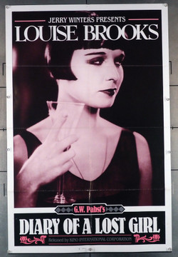 DIARY OF A LOST GIRL (1929) 1628  Louise Brooks Movie Poster Kino International One-Sheet Poster  Re-release of 1985  Folded  Fine Plus Condition