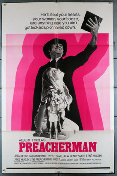 PREACHERMAN (1971) 12001  Movie Poster   Ilene Kristen   Albert T. Viola Original U.S. One-Sheet Poster (27x41)  Folded  Theater-Used  Fine Condition