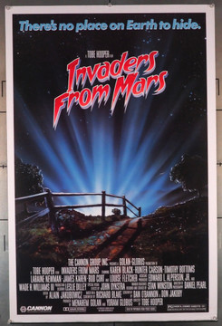 INVADERS FROM MARS (1986) 579  Movie Poster  Bud Cort  Karen Black  Timothy Bottoms  Laraine Newman  Tobe Hooper Original U.S. One-Sheet Poster (27x41) Rolled  Theater Used  Fine Plus Condition