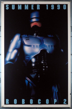 ROBOCOP 2 (1990) 1798 Original U.S. Teaser or Advance One-Sheet Poster (27x41)  Rolled  Fine Plus to Very Fine