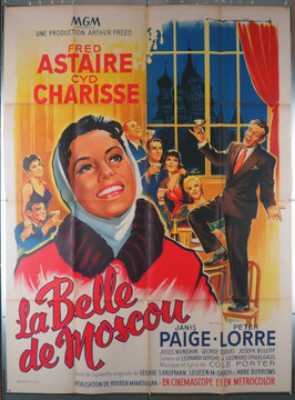 SILK STOCKINGS (1957) 23855   Cyd Charisse   Fred Astaire  Movie Poster  Art by Roger Soubie Original French Grande Poster  (47x63)  Folded  Fine Plus Condition