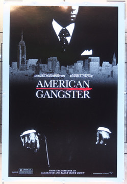 AMERICAN GANGSTER (2007) 20698  Denzel Washington Movie Poster Original U.S. Advance Style One-Sheet Poster  (27x40)  Double Sided  Very Fine Condition