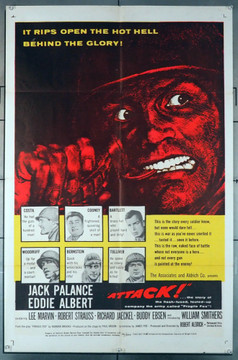 ATTACK! (1956) 8603    Jack Palance   Eddie Albert  Movie Poster Original U.S. One-Sheet Poster (27x41) Folded   Very Good Plus to Fine Condition