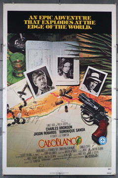 CABOBLANCO (1980) 29139   Charles Bronson  Dominique Sanda   Jason Robards, Jr.  Movie Poster Original U.S. One-Sheet Poster (27x41)  Folded  Fine Plus Condition