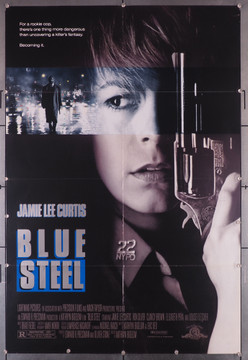 BLUE STEEL (1990) 8248   JAMIE LEE CURTIS   KATHRYN BIGELOW  Movie Poster Original U.S. One-Sheet Poster (27x41) Folded  Very Good Plus Condition