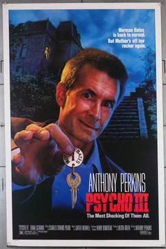 PSYCHO III (1986) 64  Anthony Perkins Movie Poster Original U.S. One-Sheet Poster (27x41) Rolled  Fine Plus Condition