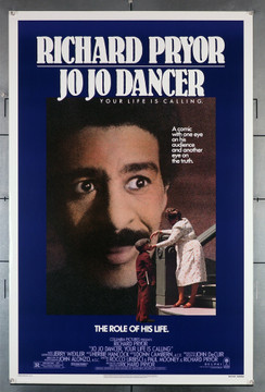 JO JO DANCER YOUR LIFE IS CALLING (1986) 536  Movie Poster 27x41  Never Folded  Richard Pryor  Debbie Allen   Original U.S. One-Sheet Poster (27x41) Rolled  Fine Plus