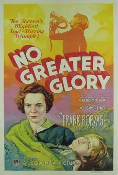 NO GREATER GLORY (1934) 7593   MOVIE POSTER   George Breakston  Lois Wilson   Frankie Darro  Jimmy Butler  Original Columbia Pictures One Sheet Poster (27x41). Stone Lithograph. Linen-Backed. Near Mint.