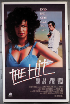 HIT, THE (1985) 429   John Hurt  Laura Del Sol  Stephen Frears Movie Poster Original U.S. One-Sheet Poster (27x41)  Rolled Never Folded  Very Fine