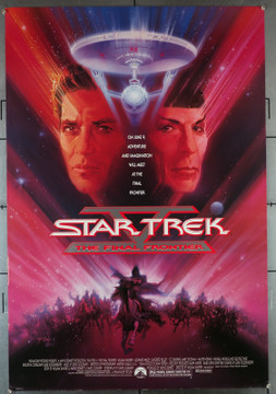 STAR TREK V: THE FINAL FRONTIER (1989) 518  William Shatner  Leonard Nimoy Movie Poster Original U.S. One-Sheet Poster (27x41)  Rolled, Never Folded  Very Fine Condtion