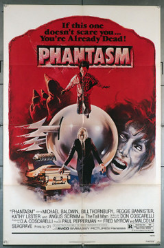 PHANTASM (1979) 29393  Science-Fantasy Horror Movie Poster   Art by Joseph Smith Original U.S. One-Sheet Poster (27x41) Folded  Very Good Plus Condtion  Theater-Used