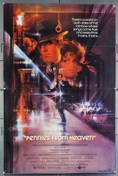 PENNIES FROM HEAVEN (1981) 8815  Movie Poster  Steve Martin   Bernadette Peters   Herbert Ross MGM Original U.S. One-Sheet Poster (27x41) Folded  Very Good Plus to Fine Condition