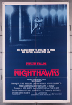 NIGHT HAWKS (1981) 2774  Movie Poster (27x41)  Sylvester Stallone   Rutger Hauer   Bruce Malmuth Original U.S. One-Sheet Poster (27x41)  Folded  Very Fine Condition