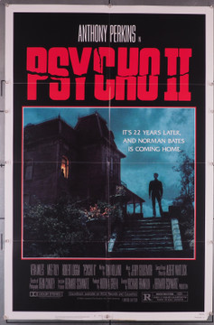 PSYCHO II (1983) 29282  Anthony Perkins Movie Poster Universal Pictures Original One-Sheet Poster (27x41) Folded  Very Fine Condition