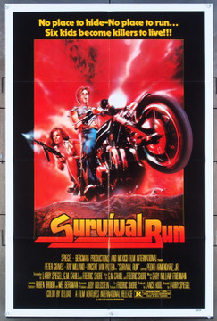 SURVIVAL RUN (1979) 11764  Movie Poster  (27x41)  Vincent Van Patten   Ray Milland  Peter Graves Original FVI One-Sheet Poster  27x41  Folded  Very Good Plus to Fine Condition