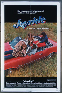 JOYRIDE (1977) 11761  Movie Poster  Robert Carrdine  Melanie Griffith  Desi Arnaz, Jr.  Anne Lockhart American International One-Sheet Poster   27x41  Folded  Very Fine Condition