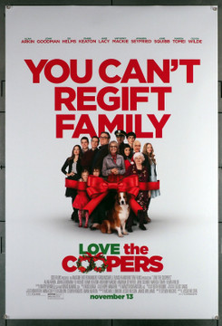 LOVE THE COOPERS (2015) 29513  Movie Poster  Diane Keaton  Steve Martin  John Goodman   Alan Arkin Original U.S. One-Sheet Poster (27x40)  Rolled  Double Sided  Fine Plus Condition