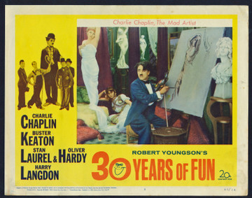 ROBERT YOUNGSON'S 30 YEARS OF FUN (1963) 29495  Charles Chaplin Original U.S. Scene Lobby Card (11x14)  Very Good Plus to Fine Condition