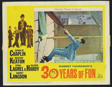 ROBERT YOUNGSON'S 30 YEARS OF FUN (1963) 29492  Charlie Chase Original U.S. Scene Lobby Card (11x14) Fine Plus Condition