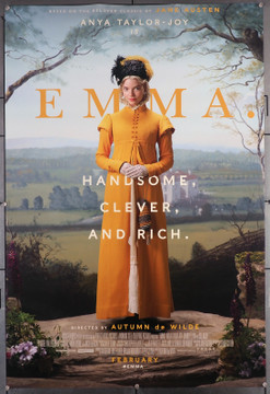 EMMA (2020) 29517  Original U.S. One-Sheet Poster (27x40)  Anya Taylor-Joy Original U.S. One-Sheet Poster (27x40) Double Sided  Fine Plus Condition  Rolled