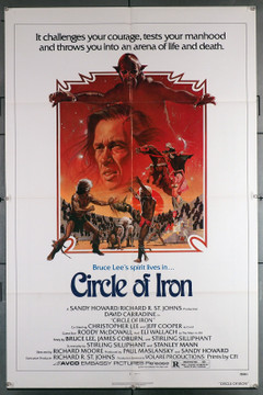 CIRCLE OF IRON (1978) 26819  Movie Poster  (27x41) Folded  David Carradine  Martial Arts  Original Avco Embassy One-Sheet Poster  (27x41) Folded  Very Fine Condition