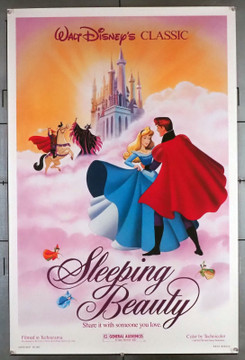 SLEEPING BEAUTY (1959) Movie Poster   Re-release Poster of 1986   Rolled  Very Fine Buena Vista Original U.S. One-Sheet Poster (27x41)  Rolled  Very Fine Condition  Re-release of 1986