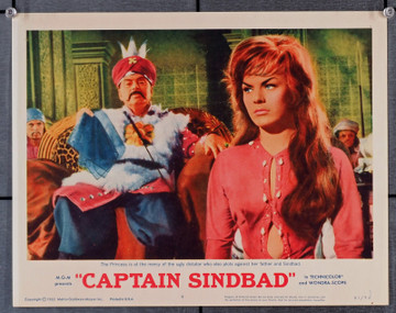 CAPTAIN SINDBAD (1963) 29528  Scene Lobby Card (11x14)  Heidi Bruhl  Pedro Armendariz  Very Fine Original U.S. Scene Lobby Card (11x14)  Very Fine Condition