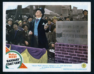 BARBARY COAST GENT (1944) 2592  Wallce Beery Lobby Card  Theater Used MGM Original Scene Lobby Card No. 8  (11x14) Average Used Condition