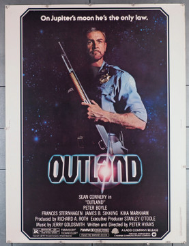 OUTLAND (1981) 7337  Movie Poster  30x40  U.S.Rolled Poster   Sean Connery   Peter Hyams Original U.S. 30x40 Poster   Rolled  Fine Plus to Very Fine  Theater-Used