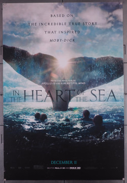 IN THE HEART OF THE SEA (2015) 29583  Movie Poster  Brendan Gleeson  Paul Anderson  Cillian Murphy  Ron Howard Original U.S. One-Sheet Poster (27x40) Double Sided  Rolled  Fine Plus Condition