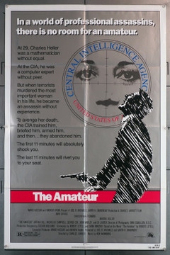 AMATEUR, THE (1981) 29544  Movie Poster (27x41)  Christopher Plummer  John Savage  Marthe Keller   Charles Jarrott Original One-Sheet Poster (27x41)  Folded  Very Fine Condition