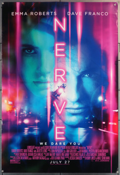 NERVE (2016) 29644  Movie Poster (27x40) Rolled  Double-Sided  Emma Roberts  Dave Franco Original U.S. One-Sheet Poster (27x40)  Rolled  Double-Sided  Fine Plus Condition