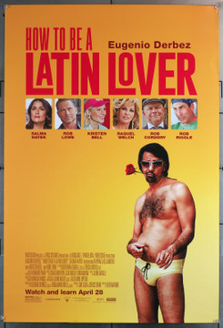 HOW TO BE A LATIN LOVER (2017) 29641  U.S. One-Sheet  Double-Sided  Eugenio Derbez  Salma Hayek	 Original U.S. One-Sheet Poster (27x40)  Rolled and Double Sided