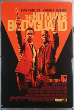 HITMAN'S BODYGUARD, THE (2017) 29651  Movie Poster (27x40)  Rolled  Very Fine  Samuel L. Jackson  Ryan Reynolds Original U.S. One-Sheet Poster (27x40) Rolled  Never Folded