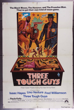 TOUGH GUYS (1974) 23117  Movie Poster (27x41)  Isaac Hayes  Lino Ventura  Fred Williamson  Paula Kelly Paramount Original One Sheet Poster   27x41   Folded   Good condition.  Theater-used.