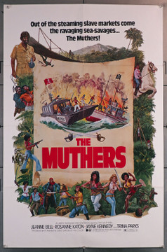 MUTHERS, THE (1976) 23102  Jeannie Bell  Rosanne Katon  Jayne Kennedy  Trina Parks  Cirio Santiago Original U.S. One-Sheet Poster (27x41) Folded  Fine Plus Condition