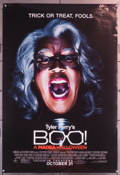 BOO! A MEDEA HALLOWEEN (2016) 29678  Movie Poster (27x40) Average Used Condition  Rolled Original U.S. One-Sheet Poster (27x40)  Rolled  Good Condition  Some wear