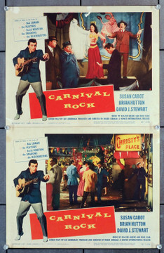 CARNIVAL ROCK (1957) 2574  Movie Posters  Two Scene Lobby Cards 11x14  Bob Luman Howco Original Lobby Cards  (11x14)  Two Individual Scene Lobby Cards  #2 and #8