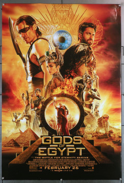 GODS OF EGYPT (2016) 29648  Movie Poster  (27x40)  Double Sided  Bryan Brown   Alex Proyas Original U.S. One-Sheet Poster (27x40) Rolled Double-Sided  Fine Plus Condition