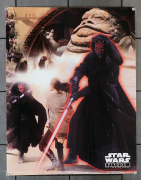 STAR WARS: EPISODE I - THE PHANTOM MENACE (1999) 29655  Jabba the Hut   The Phantom Menace Commercially Prepared Poster  (17x22)  Rolled  Very Fine