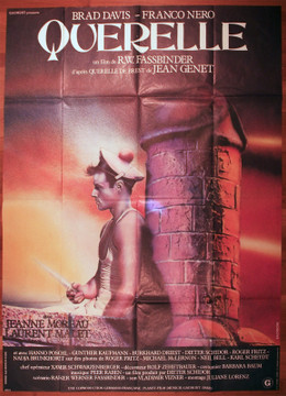 QUERELLE (1983) 1750  Movie Poster  (47x63) French Grande Poster  Brad Davis  Franco Nero  Rainer Werner Fassbinder  Art by Benjamin Baltimore   LGBTQ Original French Grande Poster (47x63) Folded  Very Fine Condition