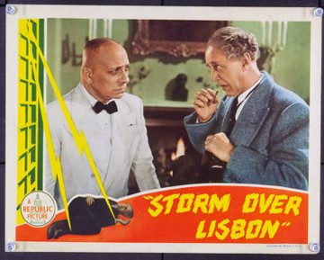 STORM OVER LISBON (1944) 2534 Movie Poster  Original U.S. Scene Lobby Card  11x14 Original Republic Pictures Scene Lobby Card (11x14) . Fine.