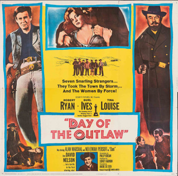 DAY OF THE OUTLAW (1959) 17427  Movie Poster  (81x81)  Six-Sheet  Robert Ryan  Burl Ives  Tina Louise  Original U.S. Six-Sheet Poster (81x81)  Folded  Theater-Used Average Condition